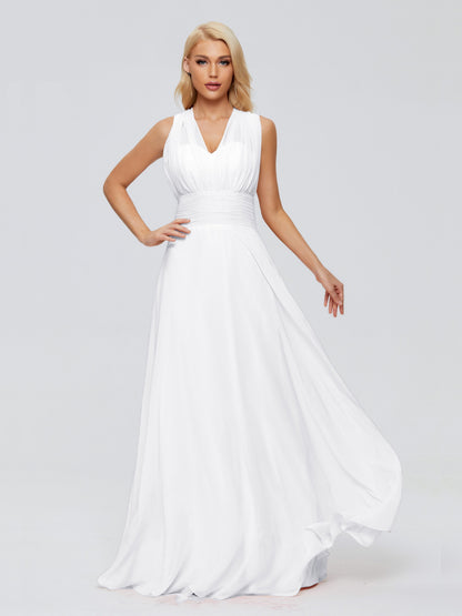 Ximena Straps Ribbon Chiffon Bridesmaid Dresses