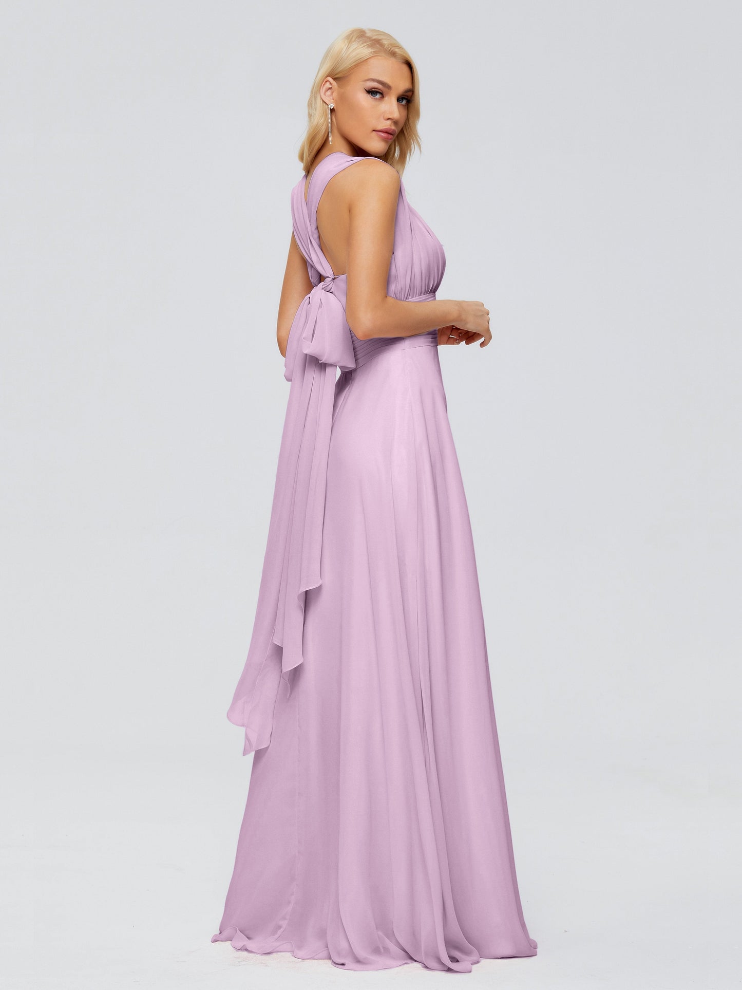 Ximena Straps Ribbon Chiffon Bridesmaid Dresses