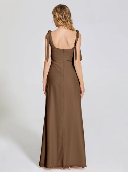 Michelle Detachable Bow-knot Square Bridesmaid Dress