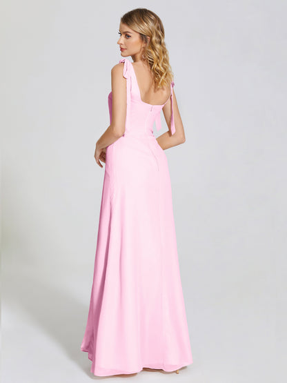 Michelle Detachable Bow-knot Square Bridesmaid Dress