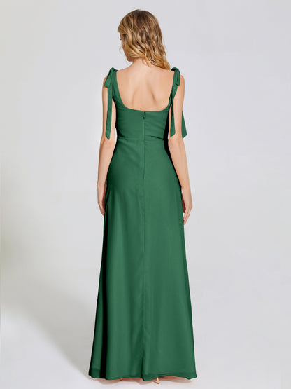 Michelle Detachable Bow-knot Square Bridesmaid Dress