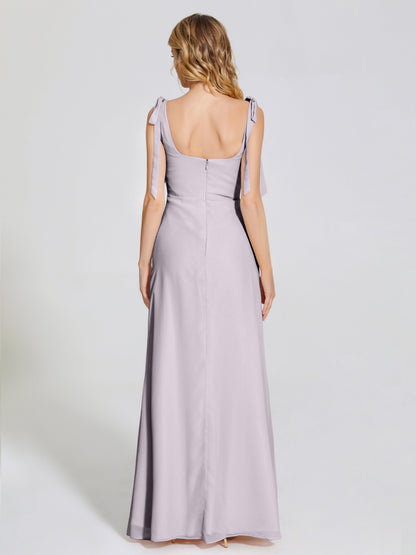 Michelle Detachable Bow-knot Square Bridesmaid Dress