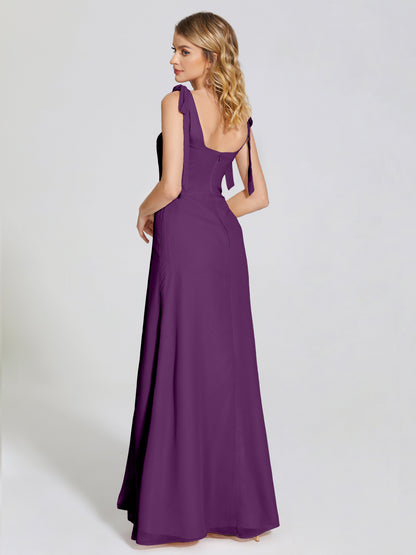 Michelle Detachable Bow-knot Square Bridesmaid Dress