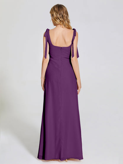 Michelle Detachable Bow-knot Square Bridesmaid Dress