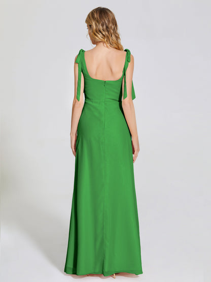 Michelle Detachable Bow-knot Square Bridesmaid Dress
