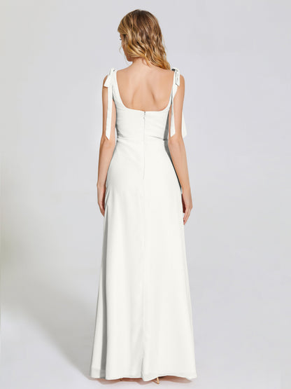 Michelle Detachable Bow-knot Square Bridesmaid Dress