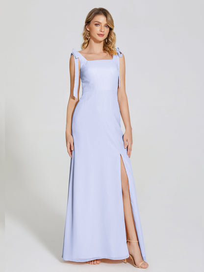 Michelle Detachable Bow-knot Square Bridesmaid Dress