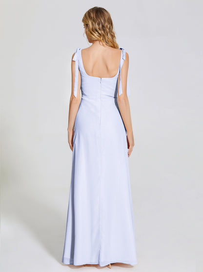 Michelle Detachable Bow-knot Square Bridesmaid Dress