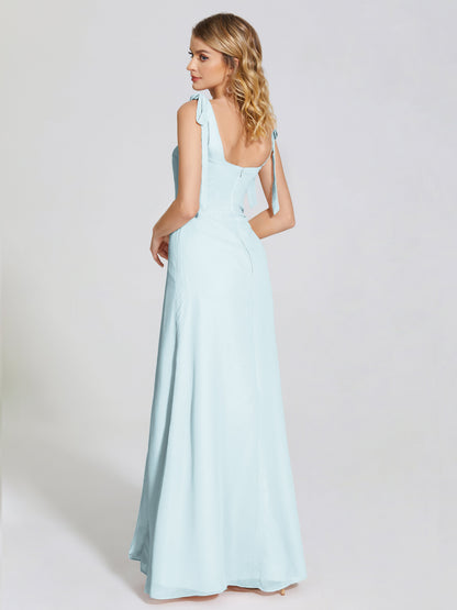 Michelle Detachable Bow-knot Square Bridesmaid Dress