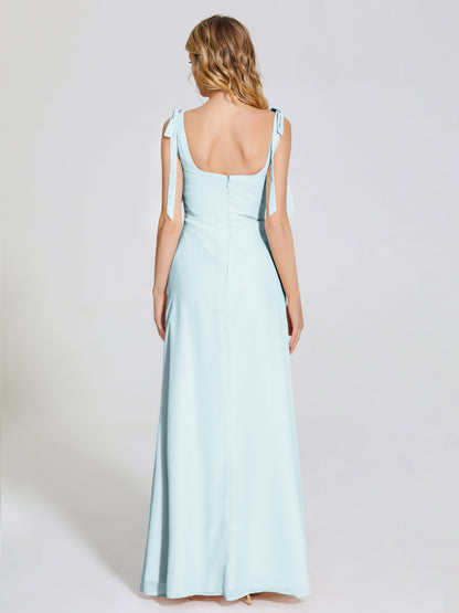 Michelle Detachable Bow-knot Square Bridesmaid Dress