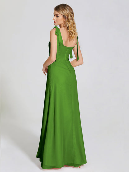 Michelle Detachable Bow-knot Square Bridesmaid Dress