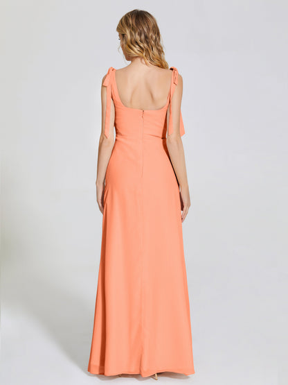 Michelle Detachable Bow-knot Square Bridesmaid Dress