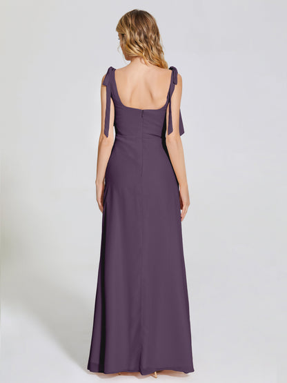 Michelle Detachable Bow-knot Square Bridesmaid Dress
