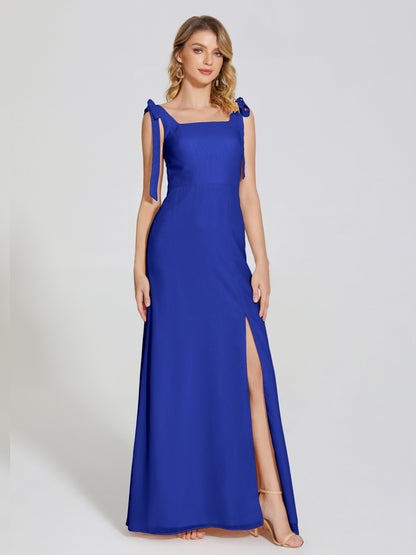 Michelle Detachable Bow-knot Square Bridesmaid Dress