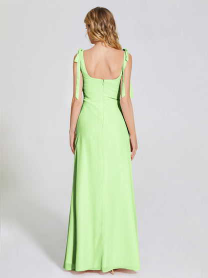 Michelle Detachable Bow-knot Square Bridesmaid Dress