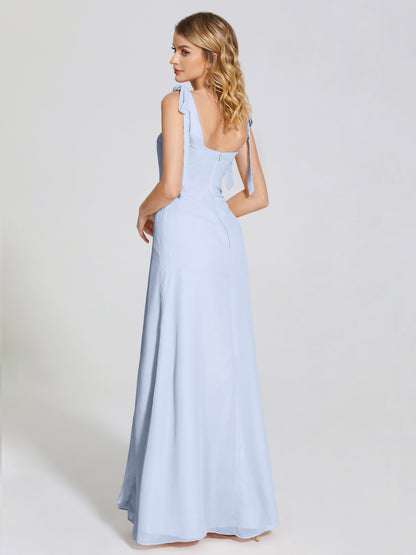 Michelle Detachable Bow-knot Square Bridesmaid Dress