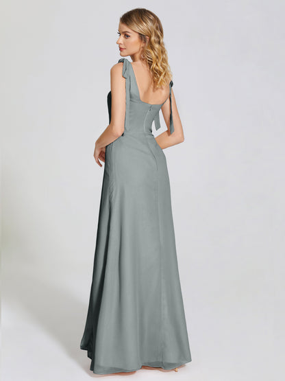 Michelle Detachable Bow-knot Square Bridesmaid Dress