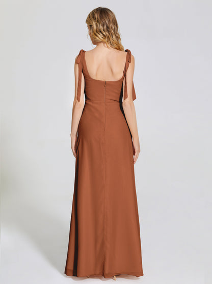 Michelle Detachable Bow-knot Square Bridesmaid Dress