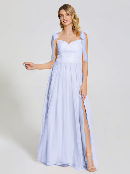 Diana Detachable Bow-knot Straps Tulle Bridesmaid Dress