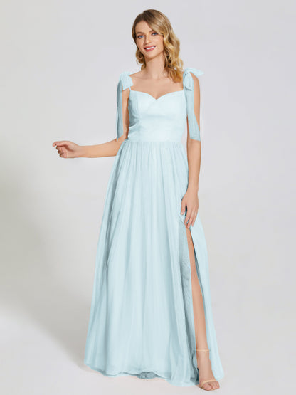 Diana Detachable Bow-knot Straps Tulle Bridesmaid Dress