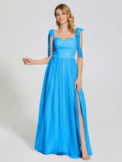 Diana Detachable Bow-knot Straps Tulle Bridesmaid Dress