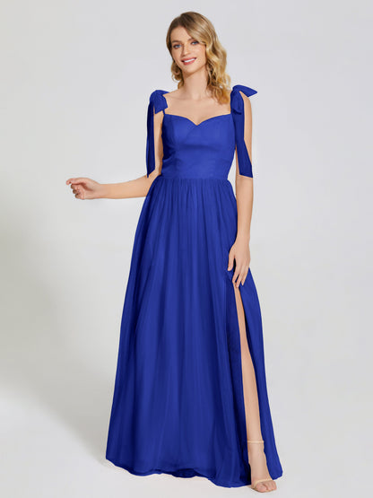 Diana Detachable Bow-knot Straps Tulle Bridesmaid Dress