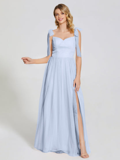 Diana Detachable Bow-knot Straps Tulle Bridesmaid Dress