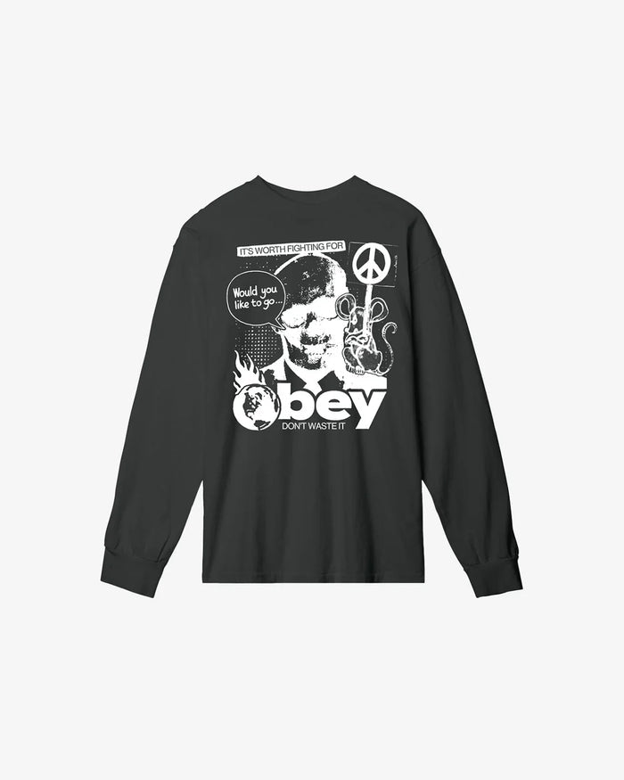 DONT WASTE IT HEAVYWEIGHT LS T-SHIRT - Four Street