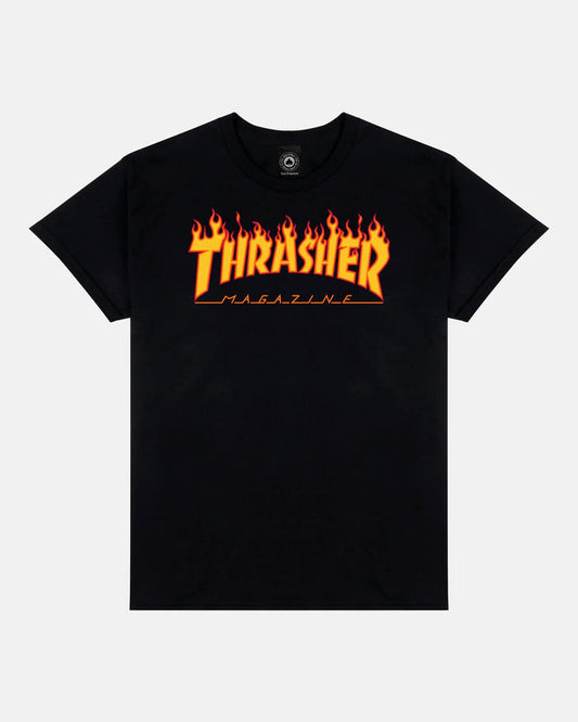 FLAME - TSHIRT - BLACK - Four Street