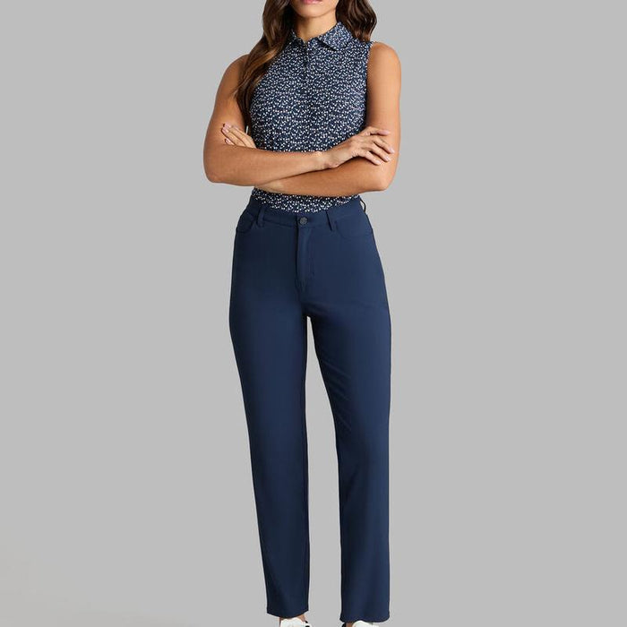 G/FORE Aye Poppy S/L Polo - Navy/Floral