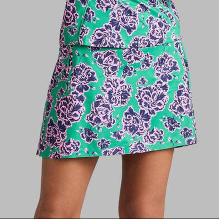 G/FORE Floral Tech Jersey Skort - Green Floral