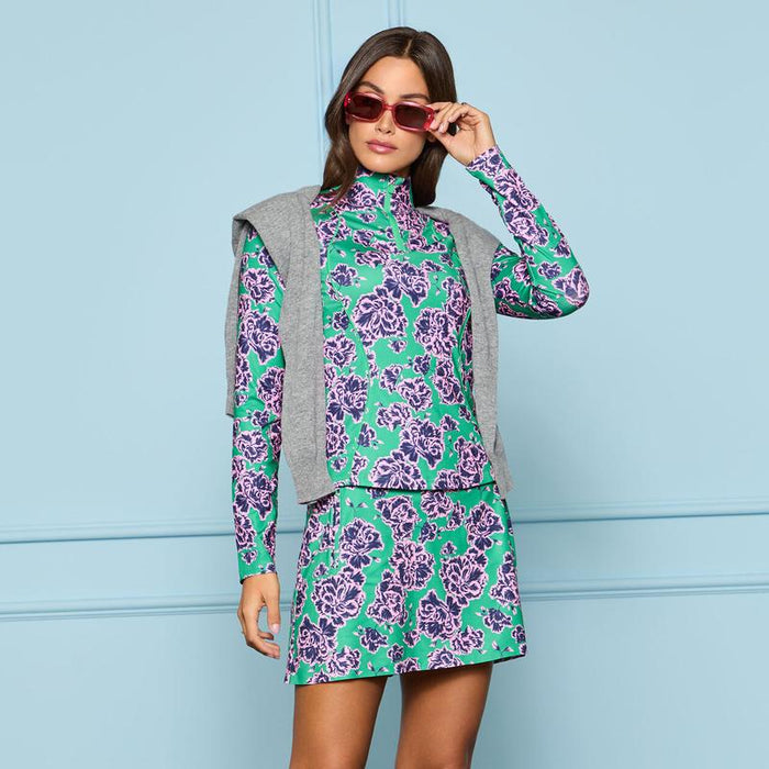 G/FORE Floral Tech Jersey Skort - Green Floral
