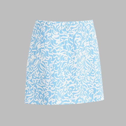 G/FORE Scribble Skort - Blue/White