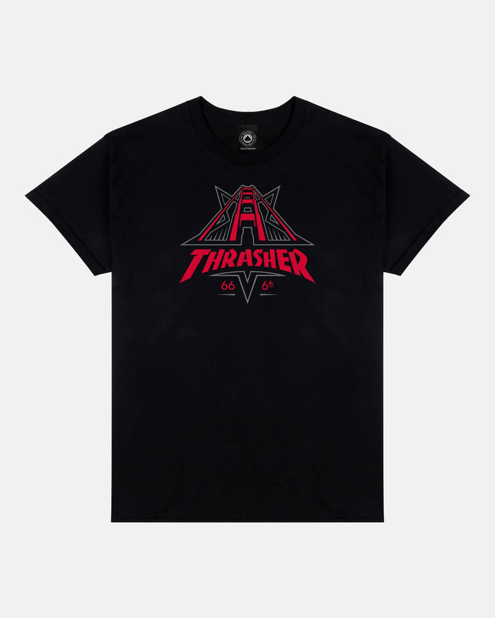 GOLDEN GATE - TSHIRT - BLACK - Four Street
