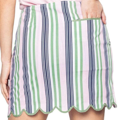 Golftini Elevated Stretch Cotton Skort - Multicolour