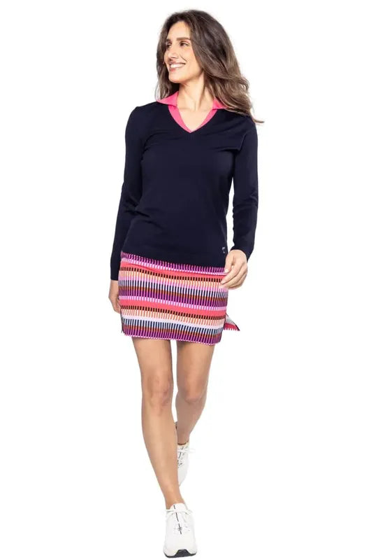 Golftini Festive Performance Skort - Pink Multi