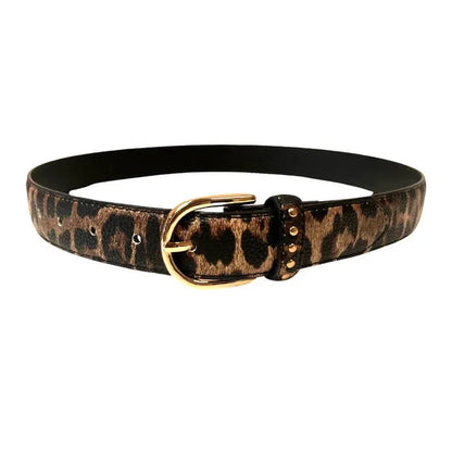 Golftini Leather Belt - Leopard