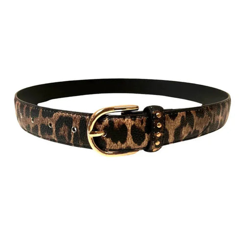 Golftini Leather Belt - Leopard