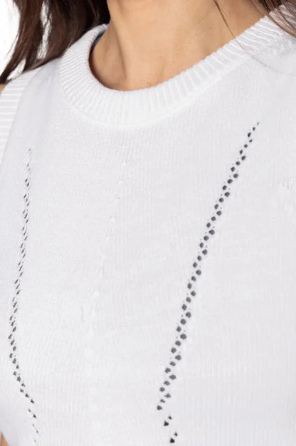 Golftini Sweater Vest - White