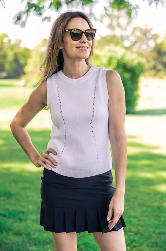 Golftini Sweater Vest - White