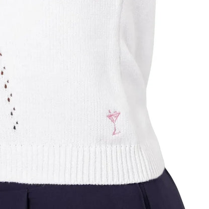 Golftini Sweater Vest - White