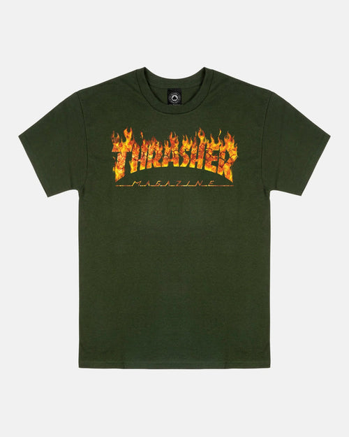 INFERNO-T-SHIRT-FOREST GREEN - Four Street