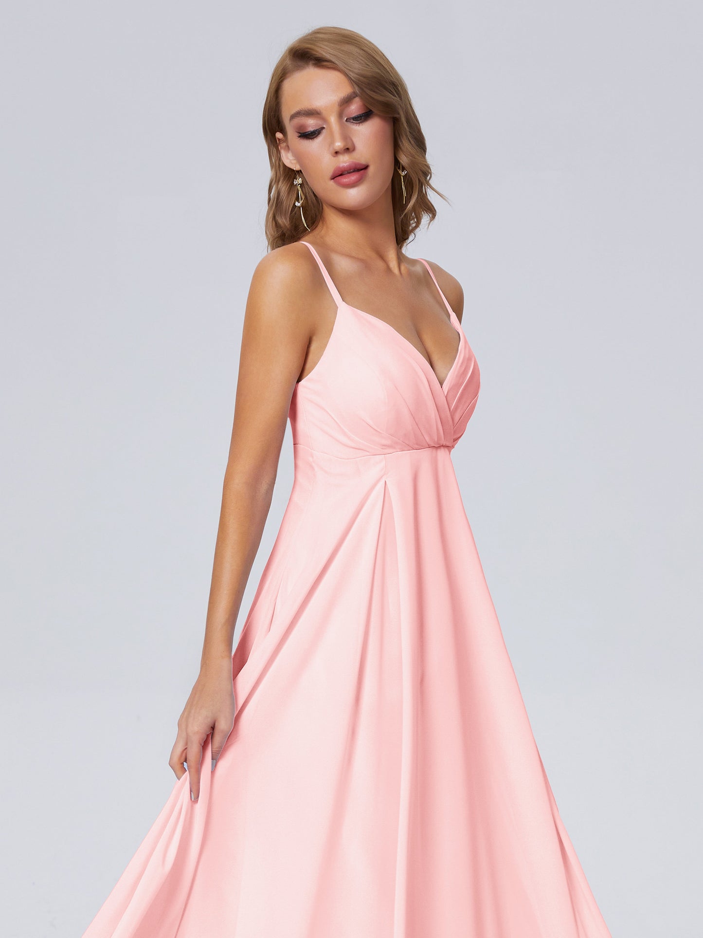 Laila Affordable Spaghetti Straps Chiffon Bridesmaid Dresses