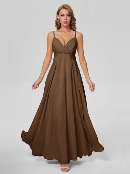 Laila Affordable Spaghetti Straps Chiffon Bridesmaid Dresses