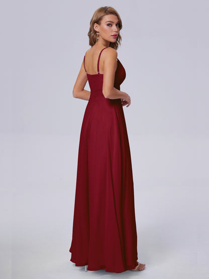 Laila Affordable Spaghetti Straps Chiffon Bridesmaid Dresses