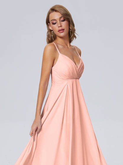 Laila Affordable Spaghetti Straps Chiffon Bridesmaid Dresses