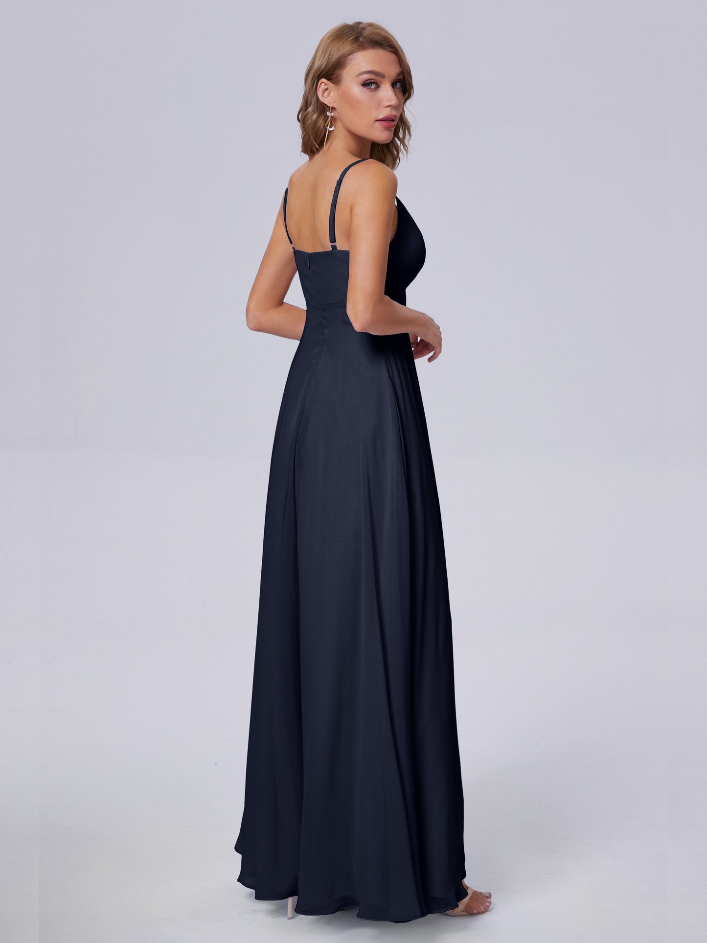 Laila Affordable Spaghetti Straps Chiffon Bridesmaid Dresses