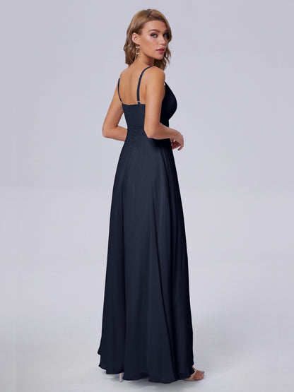 Laila Affordable Spaghetti Straps Chiffon Bridesmaid Dresses