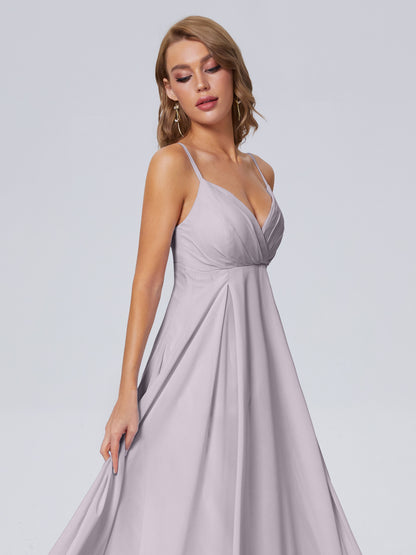 Laila Affordable Spaghetti Straps Chiffon Bridesmaid Dresses