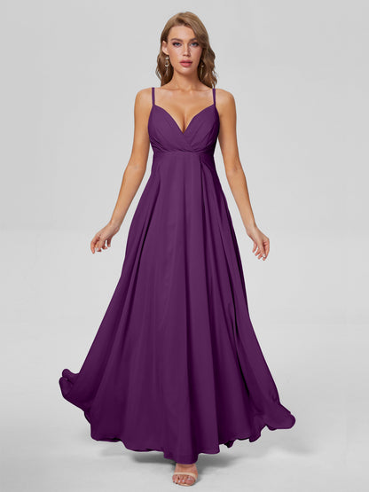 Laila Affordable Spaghetti Straps Chiffon Bridesmaid Dresses